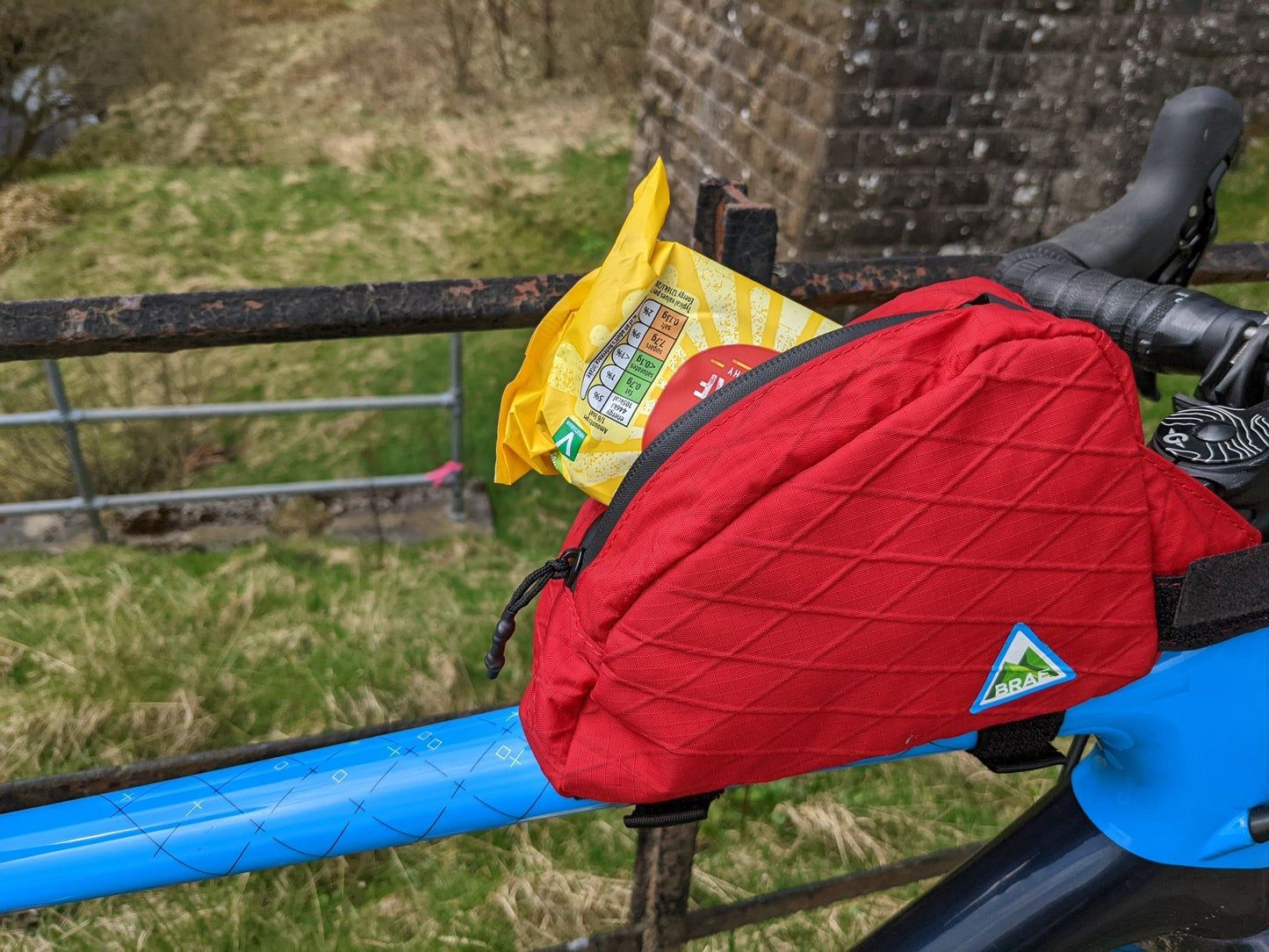 Neuk Top Tube Frame Bag Red - Brae Cycling