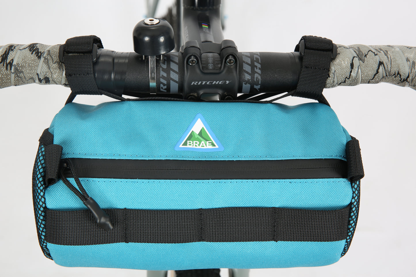 Brae Cycling Stravaig 2L Handlebar Bag - Blue - Eco-Friendly Recycled Bicycle Front Bag for Gravel & Road Bikes