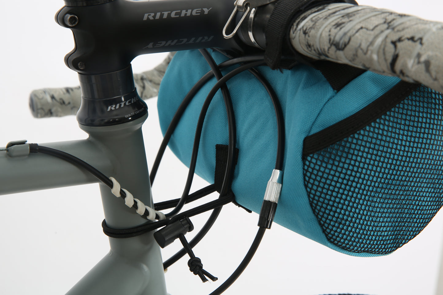 Brae Cycling Stravaig 2L Handlebar Bag - Blue - Eco-Friendly Recycled Bicycle Front Bag for Gravel & Road Bikes