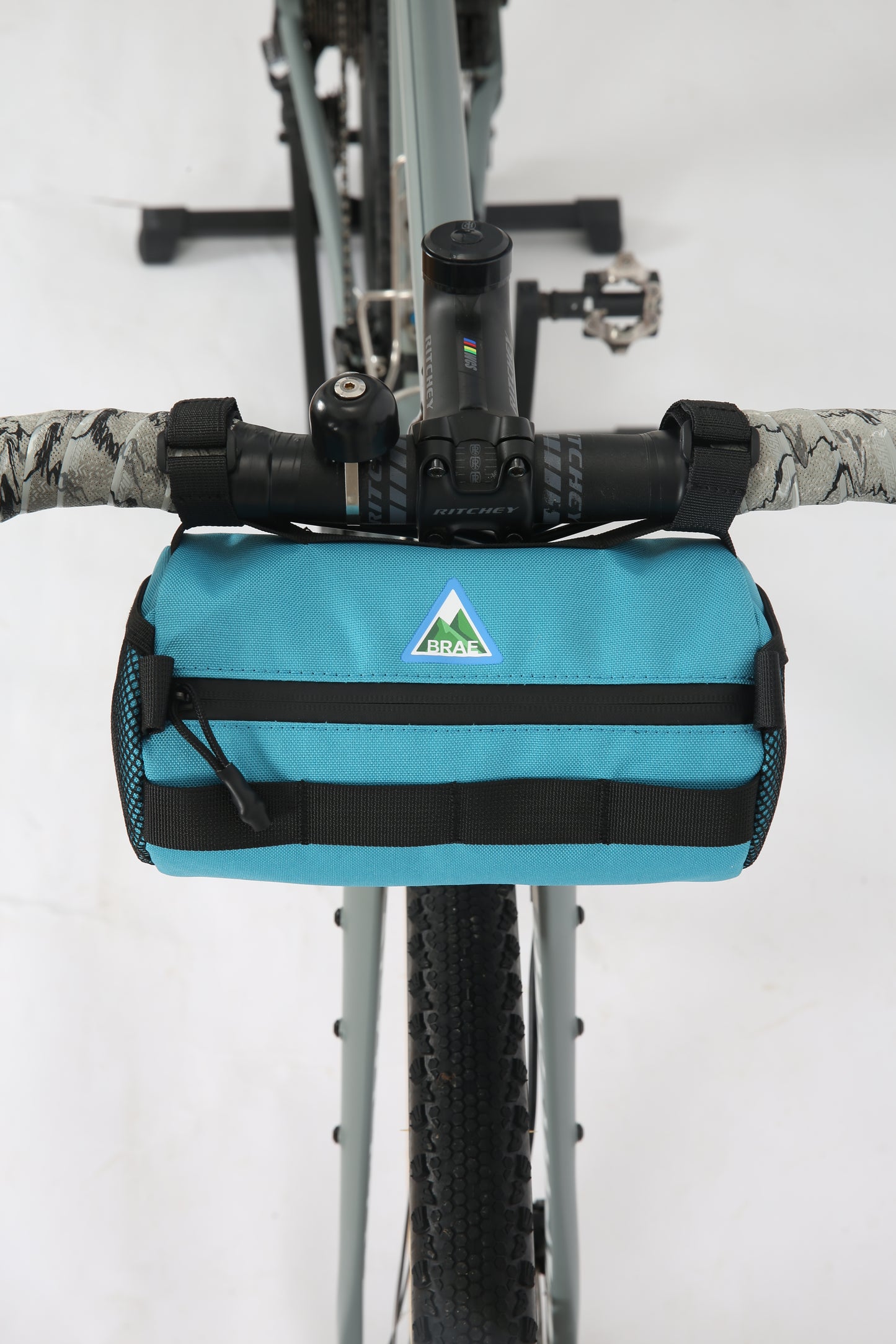 Brae Cycling Stravaig 2L Handlebar Bag - Blue - Eco-Friendly Recycled Bicycle Front Bag for Gravel & Road Bikes