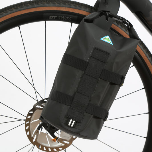 Drookit 5.5L Waterproof Anywhere Dry Bag with Straps for Bikepacking - Black