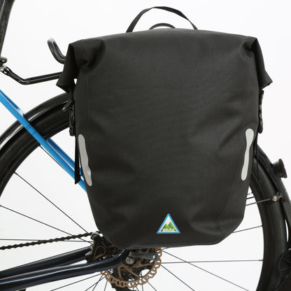 Yonder Waterproof Pannier Bags (2x25L) - Black - Brae Cycling Bag