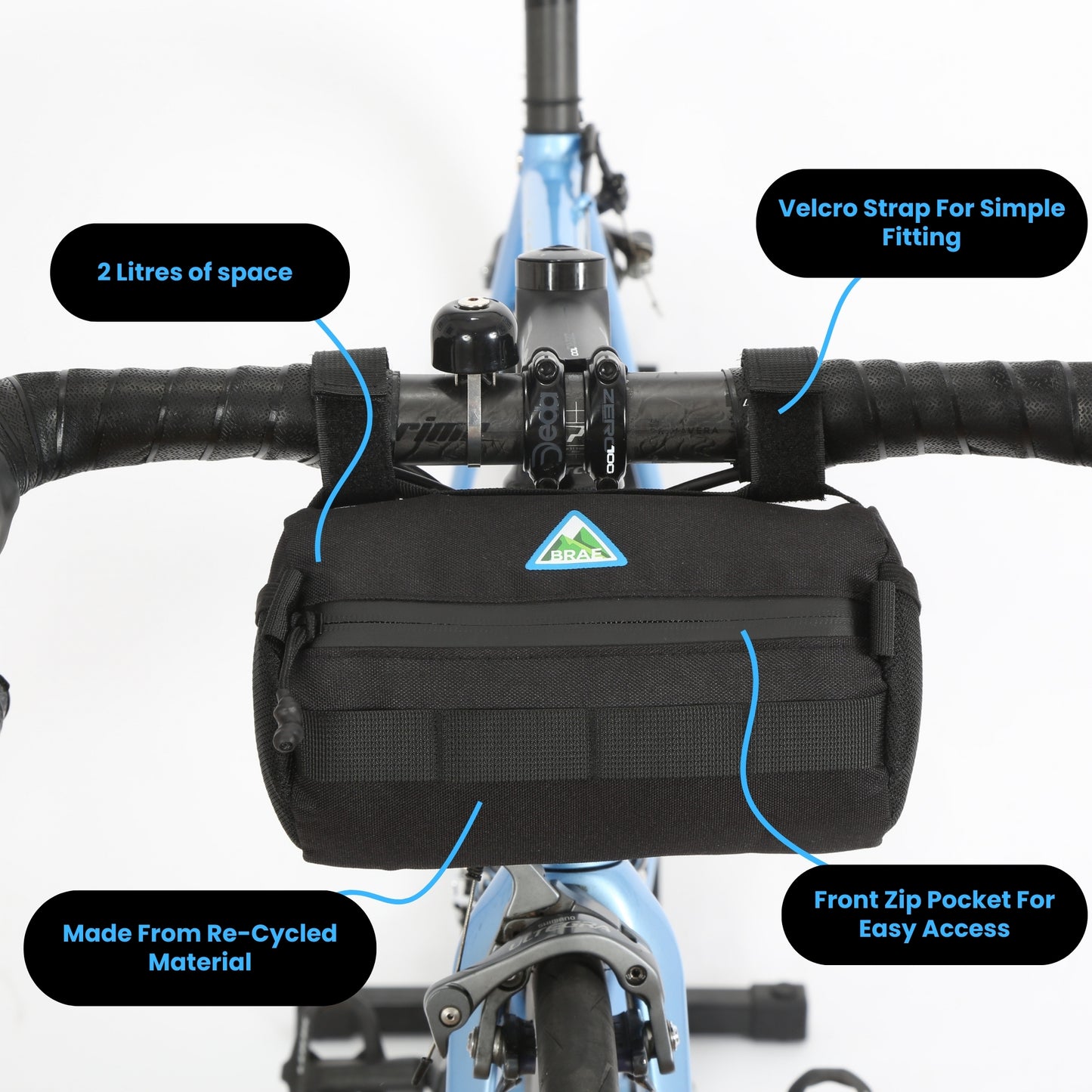 Stravaig 2L Handlebar Bag - Black