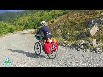 Yonder Waterproof Pannier Bags (2x25L) - Red - Brae Cycling