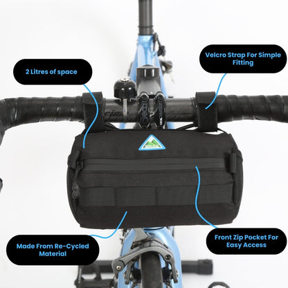 Stravaig 2L Handlebar Bag - Black - Brae Cycling5065017314026