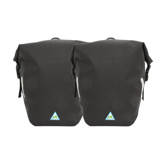 Yonder Waterproof Pannier Bags (2x25L) - Black - Brae Cycling Bag - Brae Cycling5070000926391
