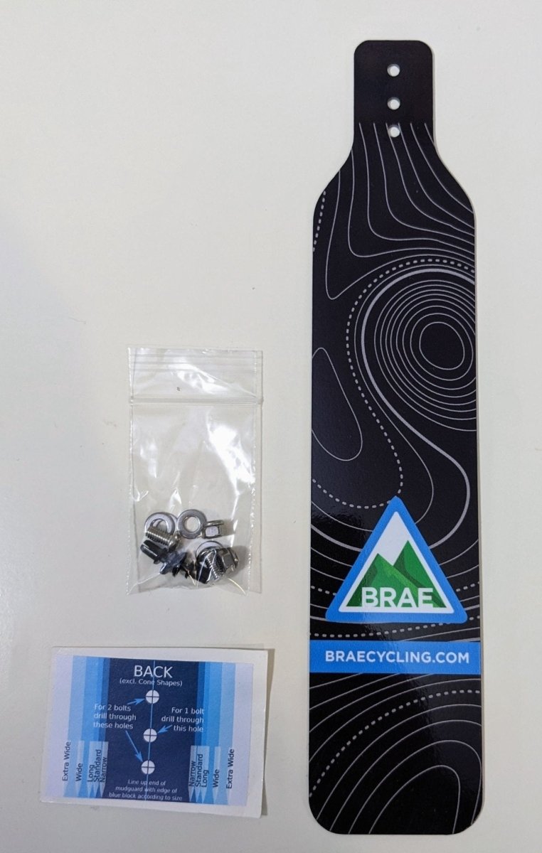 Brae Standard Rear Mudguard Flap - 35 - 45mm - Brae Cycling5065017314040