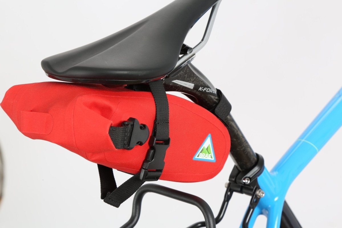 Dass 1.5L Waterproof Bike Saddle Bag - Red - Brae Cycling5070000926322