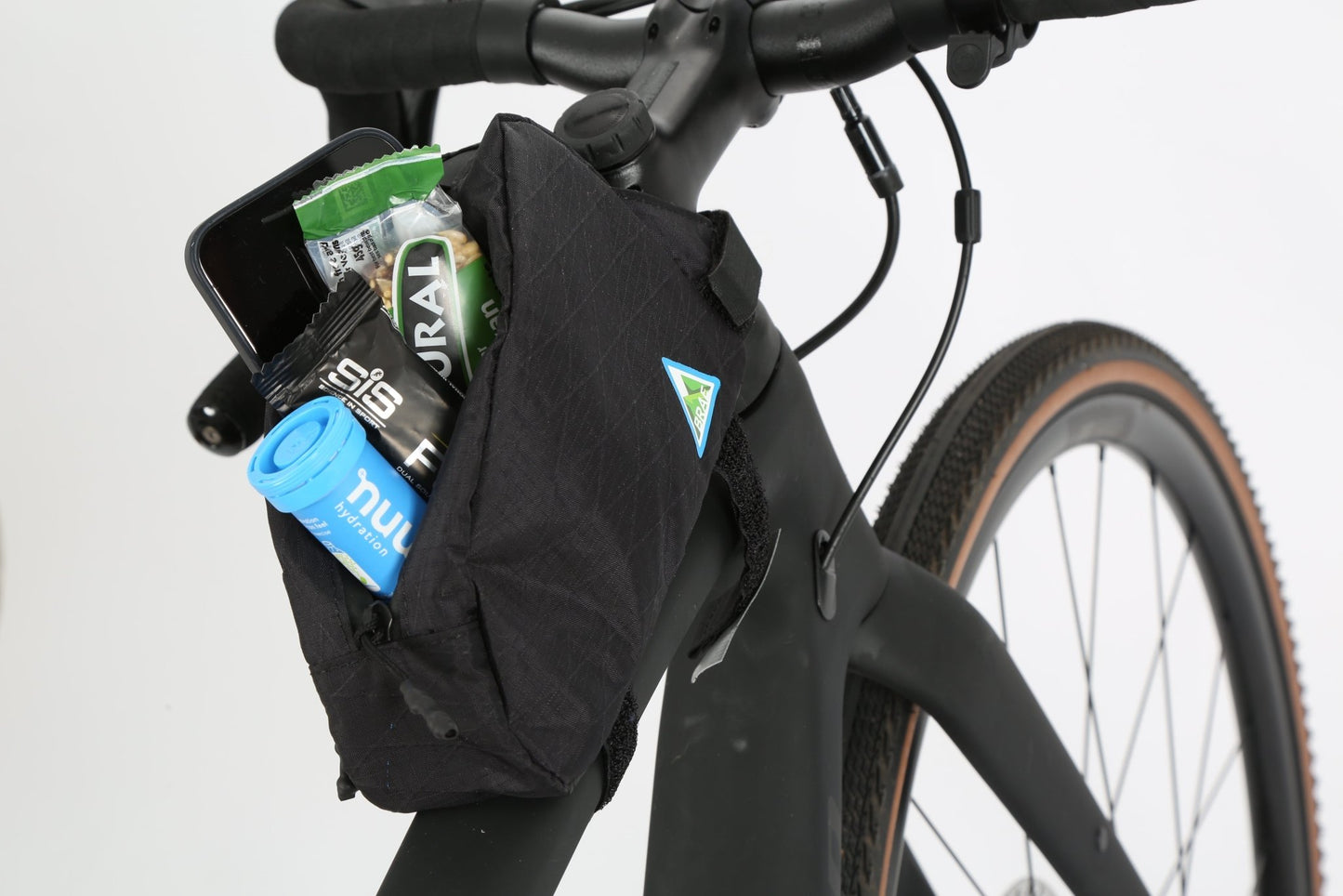 Neuk Top Tube Frame Bag Black - Brae Cycling