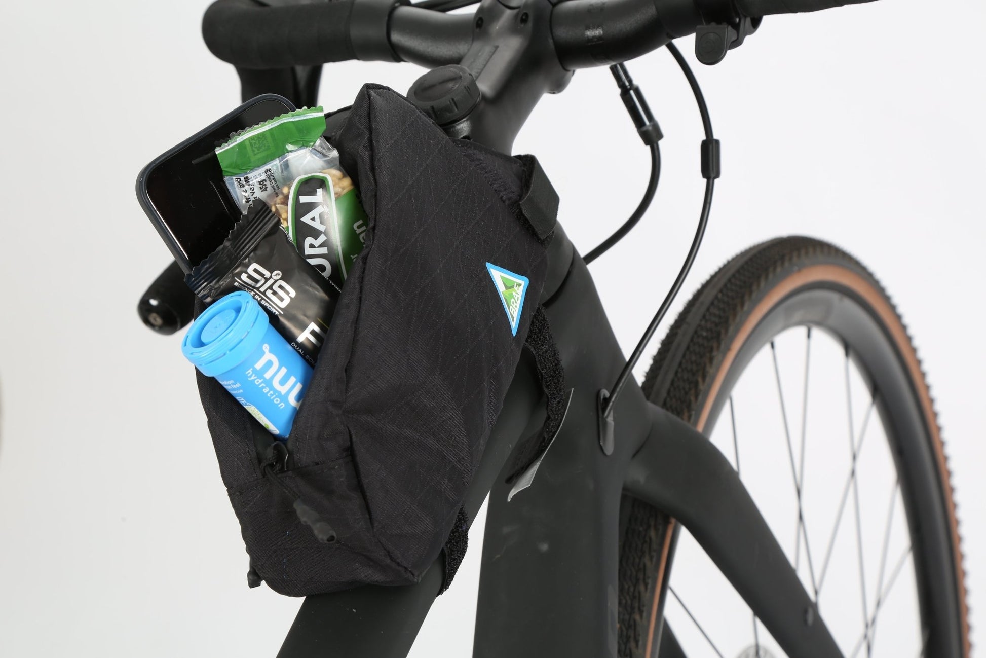 Neuk Top Tube Frame Bag Black - Brae Cycling